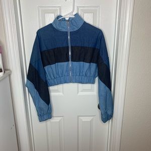 Mutli-toned cropped jacket